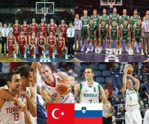 пазл Турция - Словения, четверть финал, 2010 Чемпионат мира по Турции